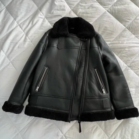Gorgeous AllSaints Sola Shearling Jacket - New! - Picture 6 of 6